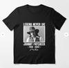 Herren- und Damen-T-Shirts Johnny Paycheck Legende Stirbt Nie T-Shirt Unisex Kurzarm-T-Shirt