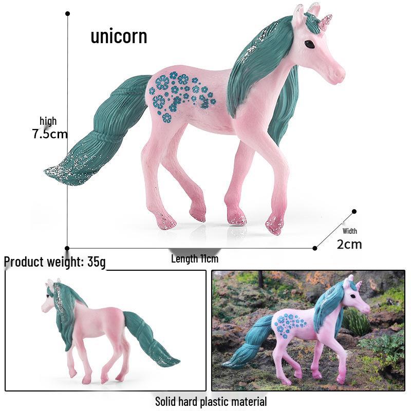 European Mythical Pegasus Unicorn Toy Model: Elf, Mythical Creature, Magic Beast 