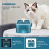 Cat Water Fountain Silent Pet Water Fountain 2L/67oz with LED Light,Cat Water Dispenser for Cats, Small Dogs, Multiple Pets