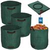 Garden Basket For Leaves And Grass, Round, Foldable, 270 L, Set Of 3