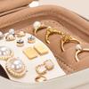 Dustproof Portable Jewelry Organizer Leather Jewelry Display Box  Necklace