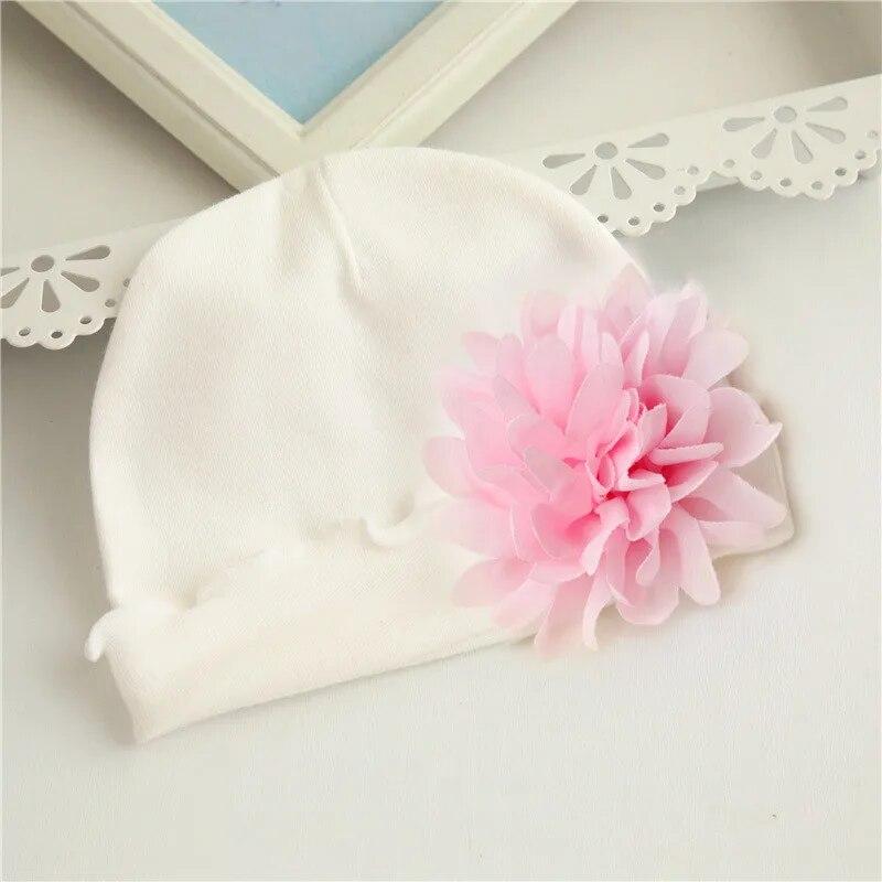 0-12Month Newborn Baby Hat For Girls Cotton Infant Hats Photography Props Beanies New Born Princess Soft Girls Caps 2023 Fashion