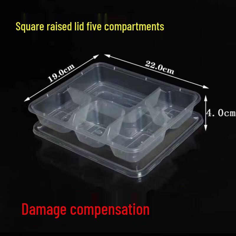 

Multi-Compartment Disposable Plastic Lunch Boxes