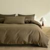 Elegant 3D Jacquard Cotton 4-Piece Bedding Set for Dorms