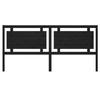 VidaXL Headboard Black 205.5x4x100 Cm Solid Pine Wood 817964