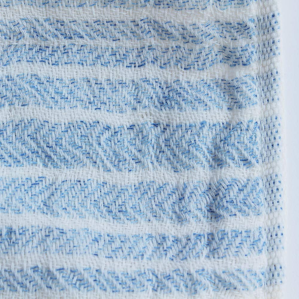 Imabari Towel Contex Flax Line Bath Blue Towel,