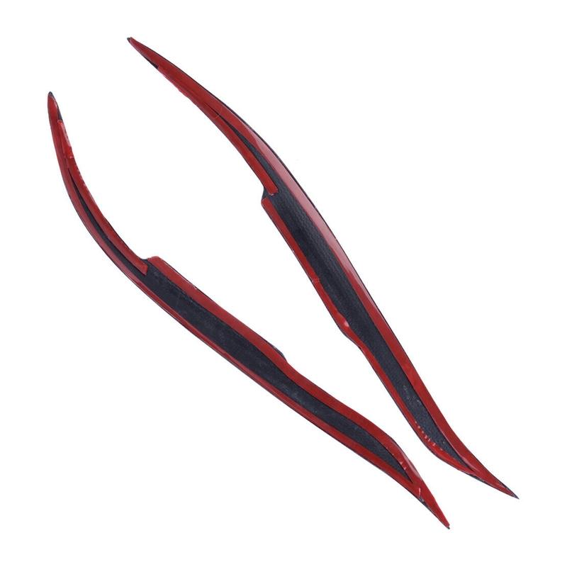 Car Front Head Lamp Headlight Eyebrow Sticker Headlamp Eyelid Trim Cover Brow Strip Carbon Fiber For Mazda 6 2003-2013