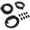 Transmission Cooler Lines Black Anodized Hose Fitting Kit Replacement for Chevy 6.6L for Duramax LLY LBZ LMM 2006‑2010