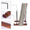 Modern Solid Wooden LP Album Deskop Rack Books Vinyl Record Storage Holder Large Capacity Display Stand Wooden Deskop Rack