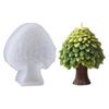 Natural Aesthetic Silicone Candle Mould 3D Tree Shape Flexible Materials Layer Leaf Designs Ensures Easy Demolding