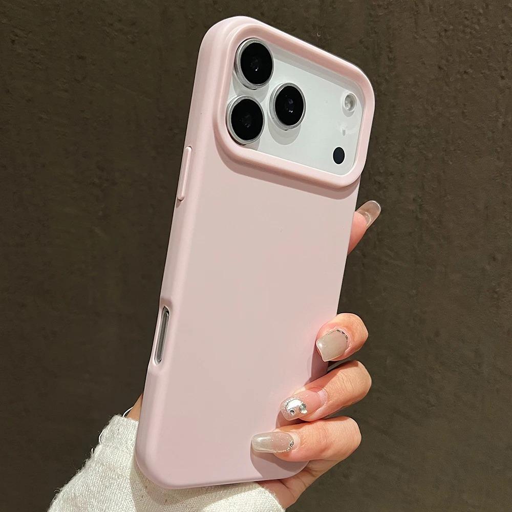 Luxury Candy Color Liquid Silicone Phone Case For iPhone 17 16 15 14 13 Pro Max 17Pro 16Pro Air Soft TPU Bumper Back Cases Cover