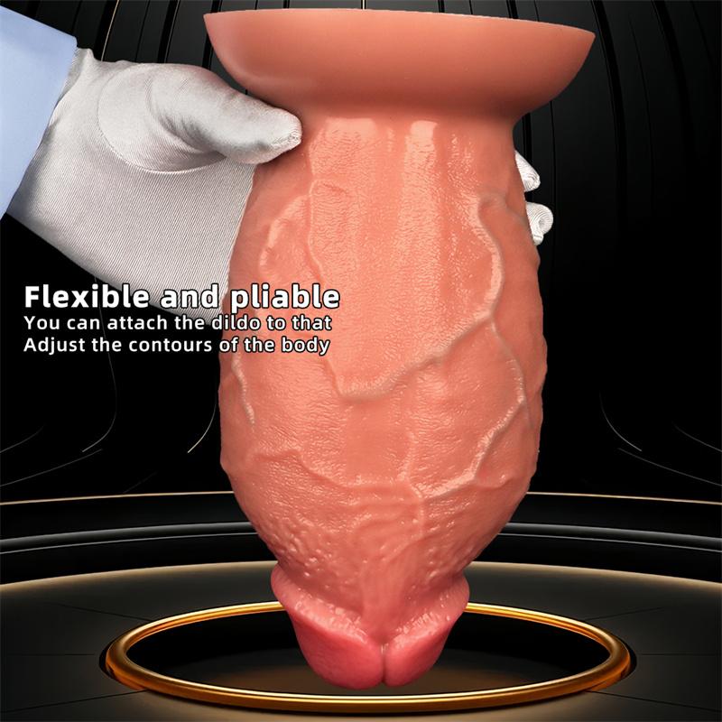 23*10CM Plug anal supradimensionat Penis Silicon lichid Simulare dublă duritate Penis supradimensionat Jucărie sexuală pentru adulți