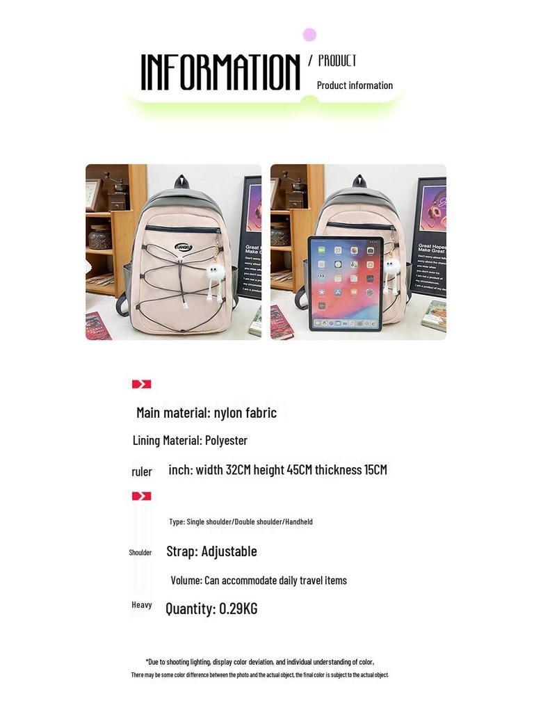 Damen Nischendesign Sportrucksack für Junior High Schüler – Große Kapazität für Outdoor-Reisen und Freizeitgebrauch