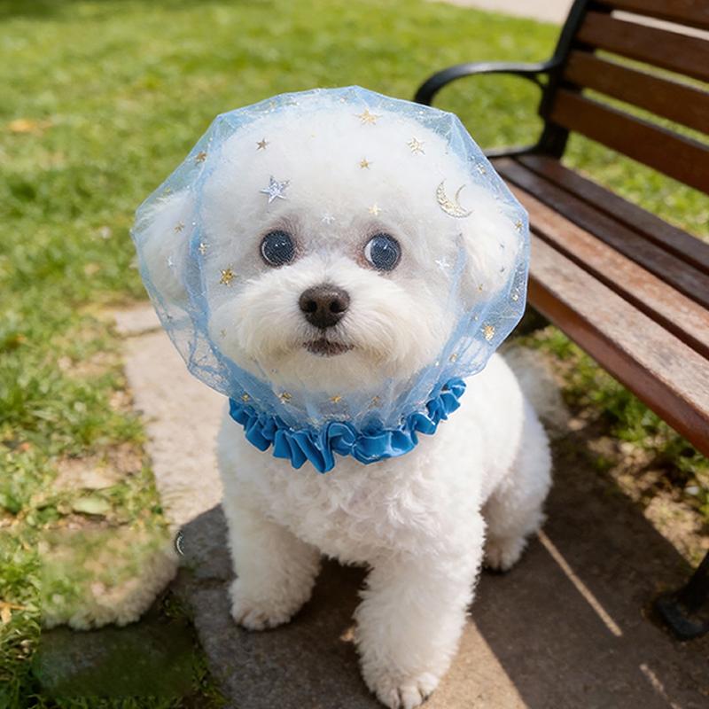 Breathable Pet Mesh Headgear for Dogs Portable Anti-Stray and Eating Prevention