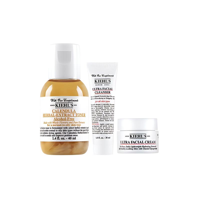 Kiehl s Calendula Travel Kits & Sample Kits Women s Toner+Cleanser+Moisturizer
