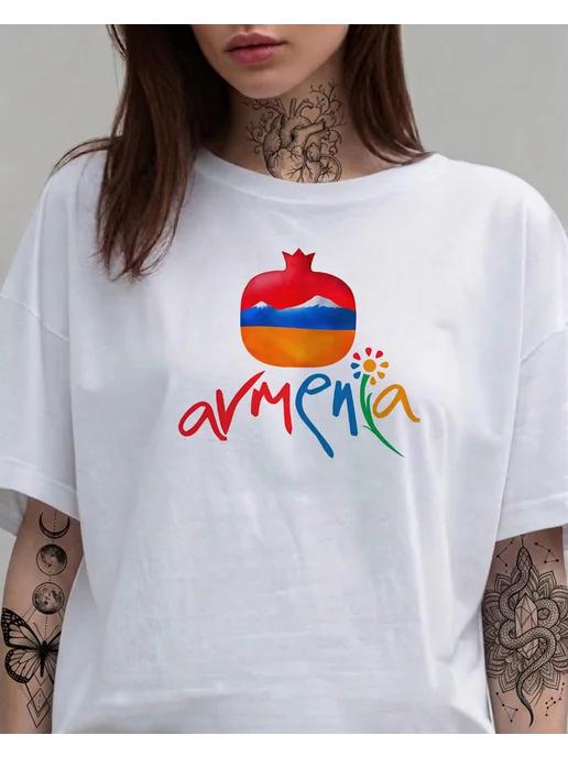 Armenia print T-shirt for summer S
