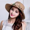 Summer Elegant Women's Hats Flower Ring Straw Hat Sun Hats Straw Beach Hat Flower Rope Woman's Hat Fashion Accessories