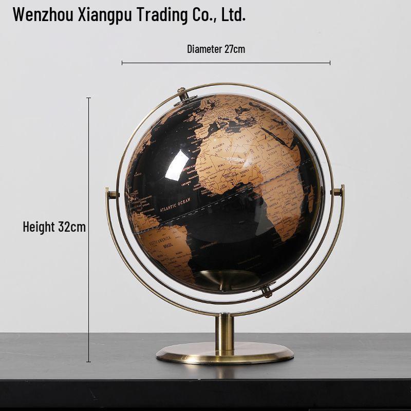 Light Luxury Globe Ornament for Office & Living Room Decor