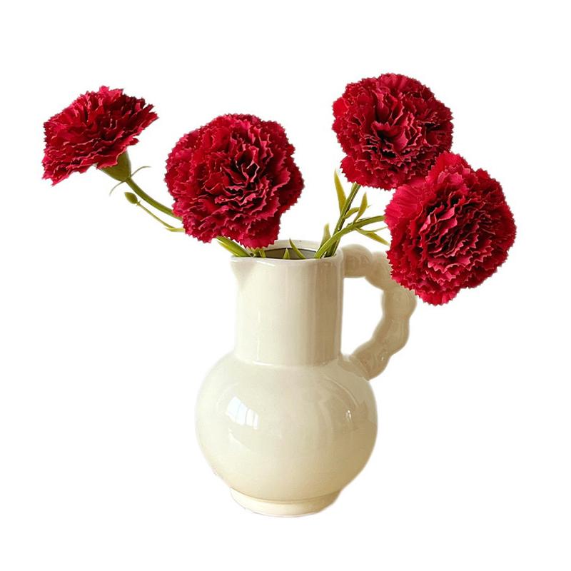 Artificial Carnations For Mother'S Day, Teacher'S Day, Bedroom, Living Room Decorations, Floral Arrangements, And Photo Props.
