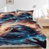 3pcs Thunderous Lightning Zeus Bedding Set, Includes One Quilt Cover and Two Pillowcases (No Core), Anime Cartoon Design for Home Decor