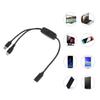 Multi 2-in-1 USB C Long Charger Cable Charging Cord Multiple Ports Charging Cable Type C Connector for Cellphones