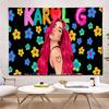 Sängerin KKarol G Bank Wandteppich Personalisierbare Wandteppiche Verschiedener Stile Wandbehang Promi-Fotodruck Wandbehang
