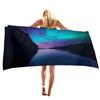 Aurora Printing Series Seaside Vacation Beach Towel Swimming Bath Towel Microfiber Sports Towel