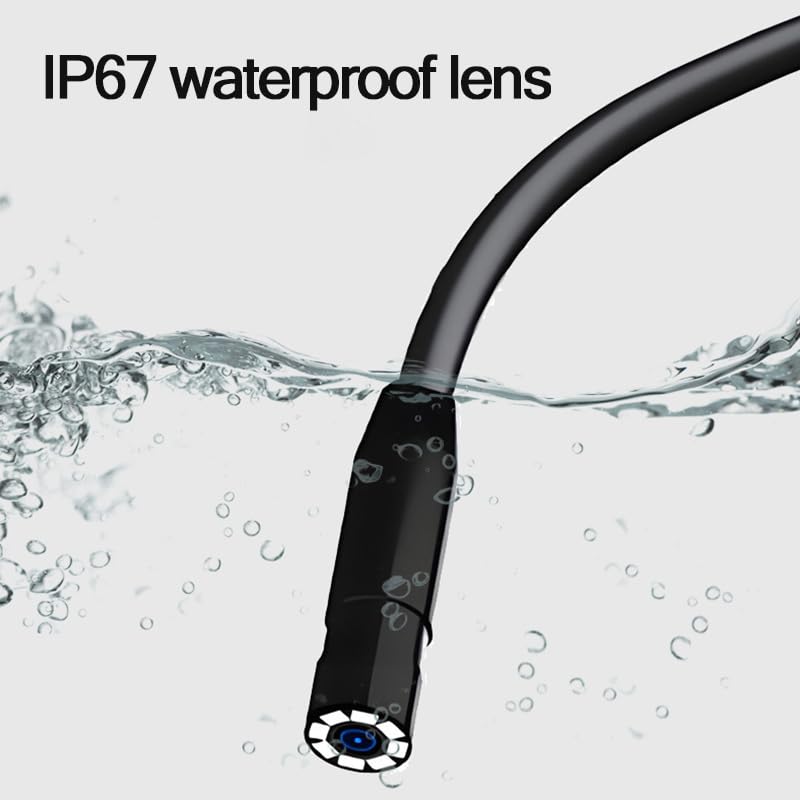 Endoscope Camera with Light iPhone: 1920P HD Borescope with 6