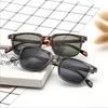 Full-Frame Rice Nails Sunglasses for Men Luxury Brand Vintage Square-Frame Outdoor UV400 Sun Glasses Classic Driving Shades