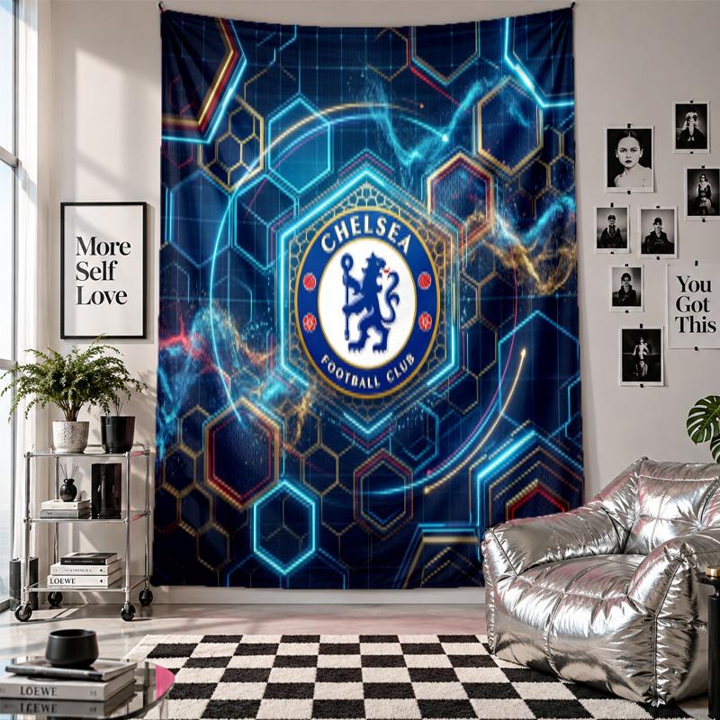 Chelsea FC Wall Tapestry Home Decor Wall Hanging Cloth for Bedroom Living Room Background