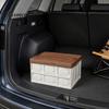 Space Saving Vehicle Storage Folding Box with Lid, Large Capacity Durable Plastic Collapsible Car Trunk Accessories Container, Portable Bin