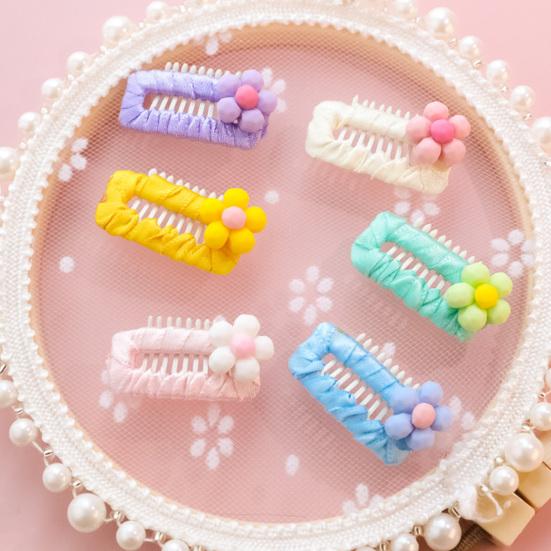 Pet Hairpin Handmade Colorful Cartoon Ultra-Light Easy-wearing Decorative DIY Flower Dog Cat BB Clip