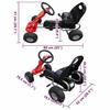 Pedal Go-Kart - VIDAXL - Red - For Children Aged 3 To 5 Years - Oscillating Axle