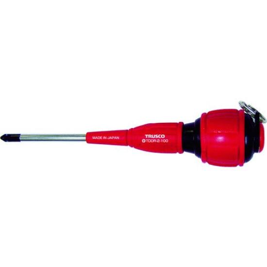 

TRUSCO Electrician Screwdriver x 10 pieces Drop-Proof +2X100 TDDR-2-100 [Case Sold]