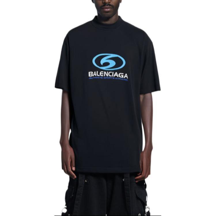Balenciaga SS24 T Shirt Loose Fit Men's Black 764235TPVU61165