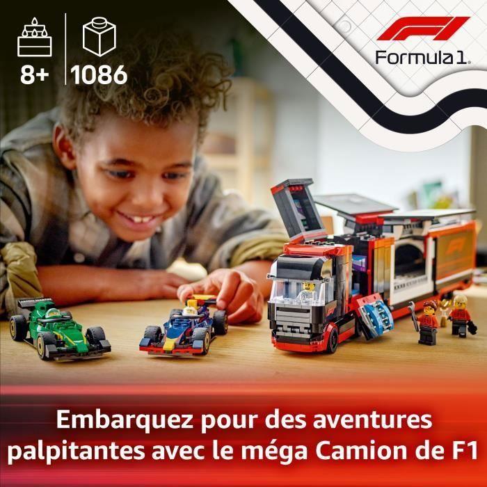 LEGO City 60445 Camion de F1 avec voitures de F1 RB20 et AMR24 - Jeu pour garçon dès 8 ans