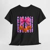 Pink Bow with Jack-o'-Lanterns Tee | Halloween Pumpkin Bow T-Shirt