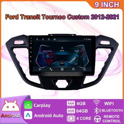 Android pro Ford Transit Tourneo Custom 2012-2021 Auto Carplay Multimediální přehrávač DSP IPS Video WIFI Bluetooth GPS Navigace 4+64GB