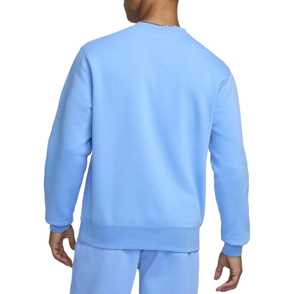 Nike Letter Print Crew Neck Straight Long Sleeve Sweatshirt Men sweatshirt University-Blue FZ0812-412