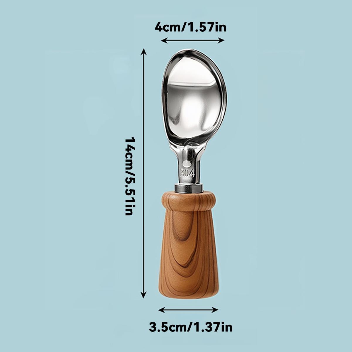 

WORTHBUY Совок для мороженого из нержавеющей стали 304 со стоящей пластиковой ручкой, двухфункциональный совок, ложка для шариков из дыни, кухонные гаджеты