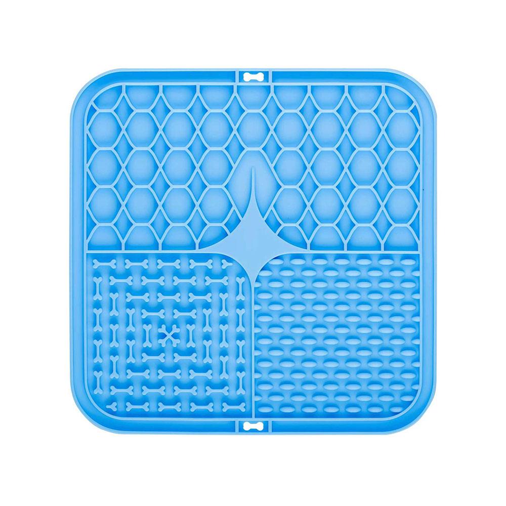 SW Pet Licking Pad Dog Cat Lick Silicone Mat Pet Slow Food Plate Feeding Bowl for Sucker Foods Training Dogs Bathing Distraction