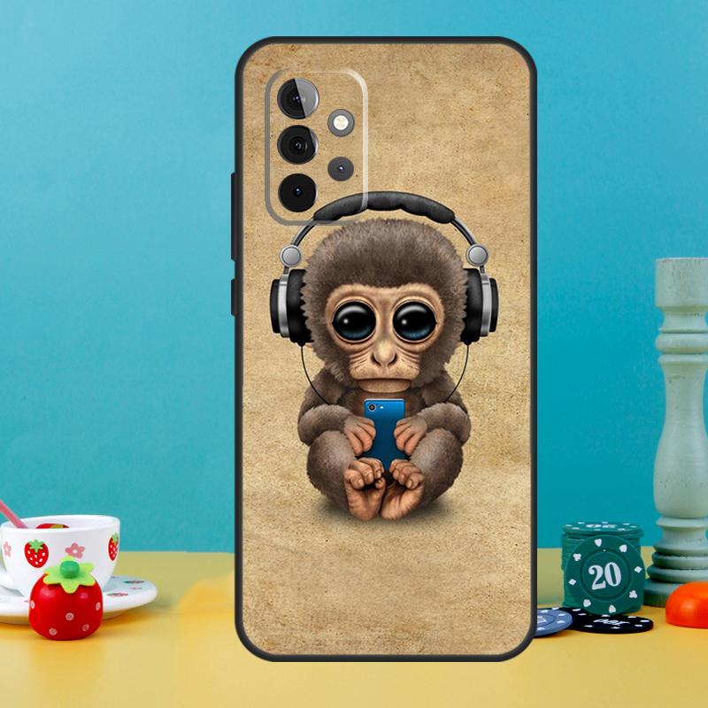 Monkey Gorilla Ape Baby Case For Samsung Galaxy A35 A26 A16 A05 A55 A15 A32 A12 A22 A52 A54 A34 A14 A56 A36 A13 A53