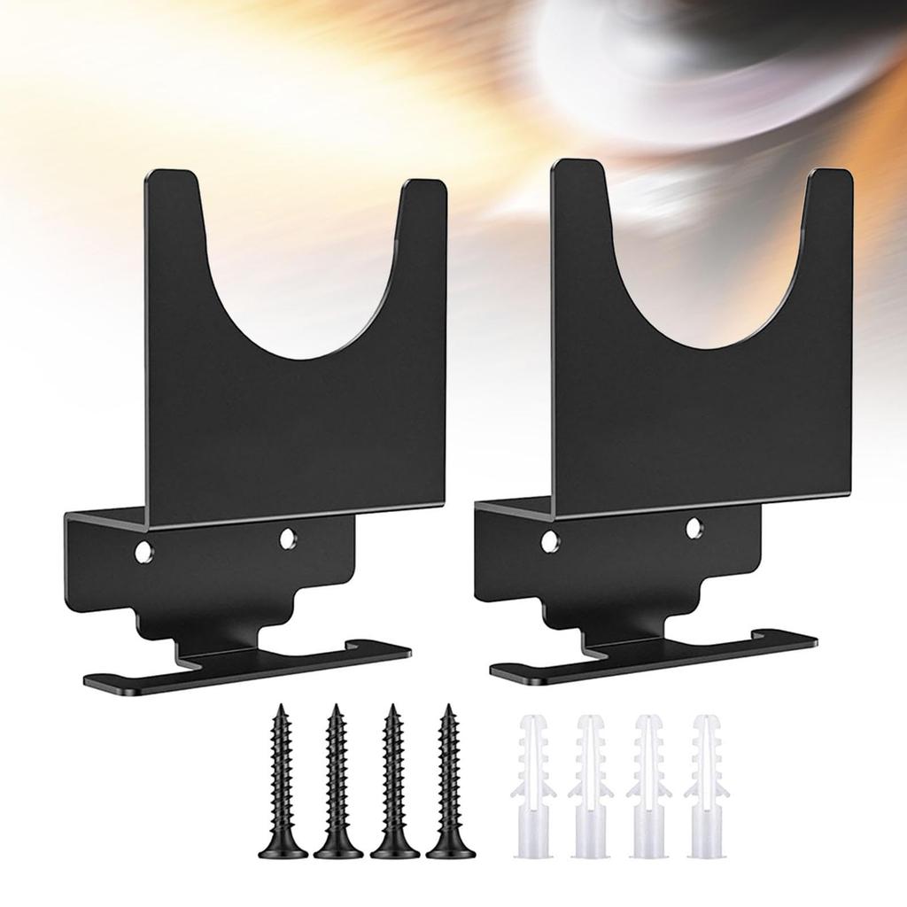 Perfk 2pcs Angle Grinder Holder Polisher Holder Storage Rack Wall Mounting Bracket for Home Shop Workbench Hand Sander Tools