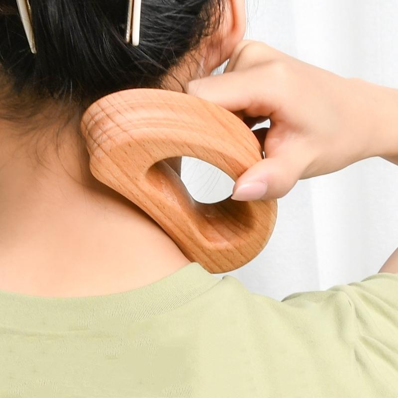 Wooden Gua Sha Body Paddle for Manual Massage Anti-Cellulite Muscle Fatigue Relief Manual Scraping Tool