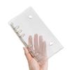 Water Resistant 6 Rings PVC Card Folder Covers 6 Rings Card Album Covers OR 10Pieces 6 Hole Punched Pocket