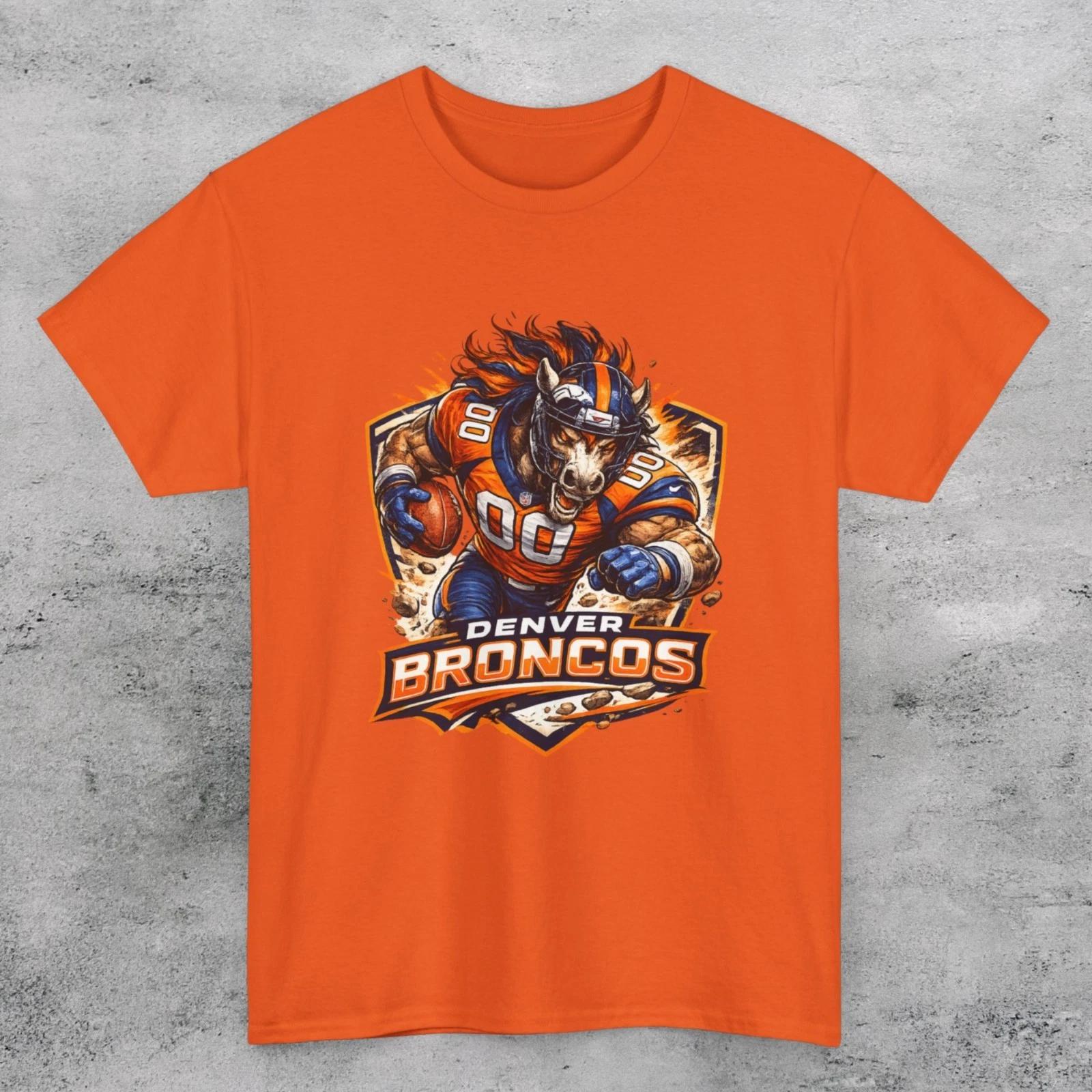 Denver Broncos Art Style Logo Unisex T SHIRT XXXXL
