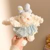 Hanging Doll Keychain Soft Plush Rabbit Key Ring Creative Rabbit Plush Pendant  Girls