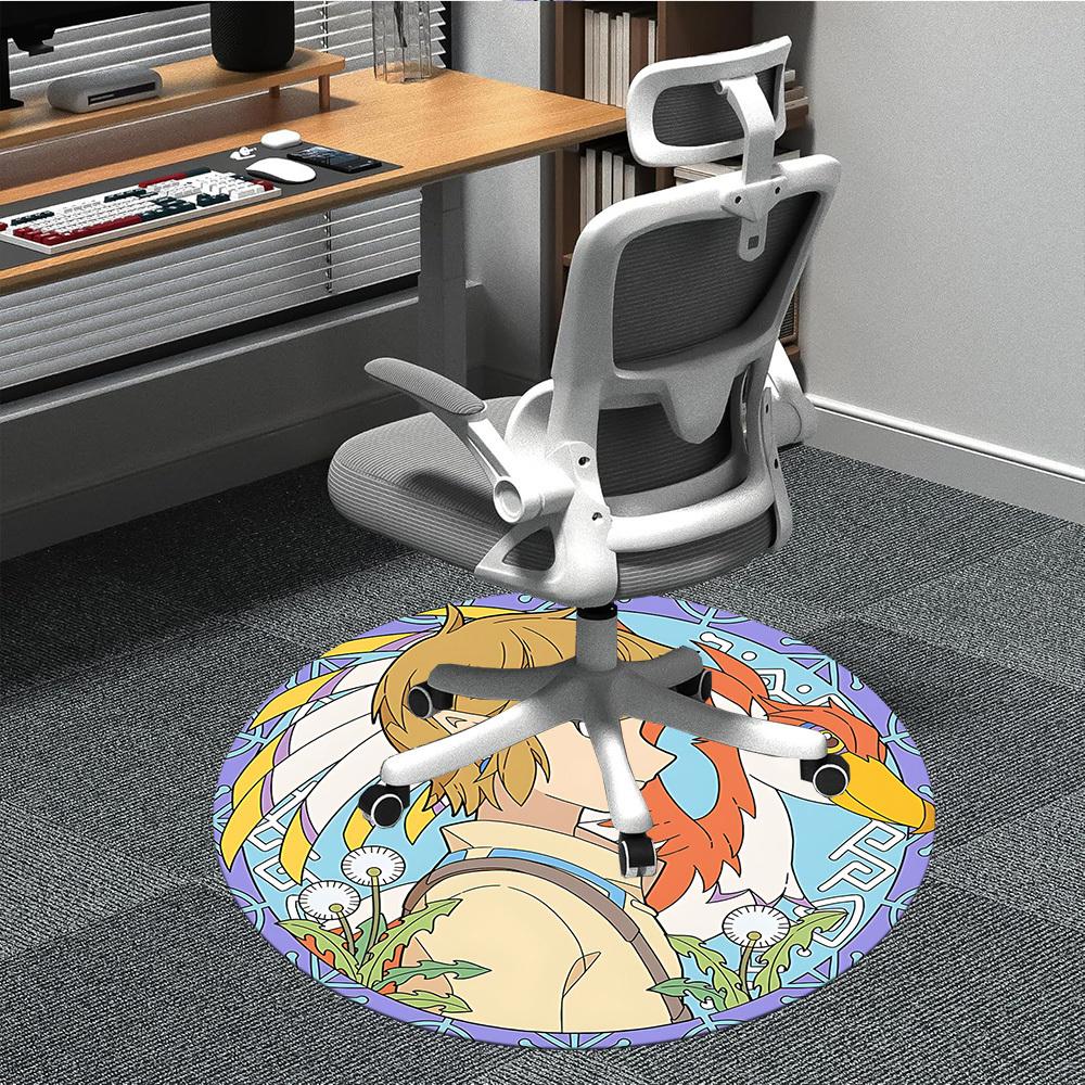 

1pc Legend Zelda Office Round Area Rug, Under Office Chairs Bedroom Living Room Home Decor, Room Decoa1016229 80cm by 80cm