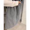 2025 Autumn/Winter Woolen High-Waisted Drawstring Skirt: Versatile Elastic, Soft, Slimming, Casual Short Style.