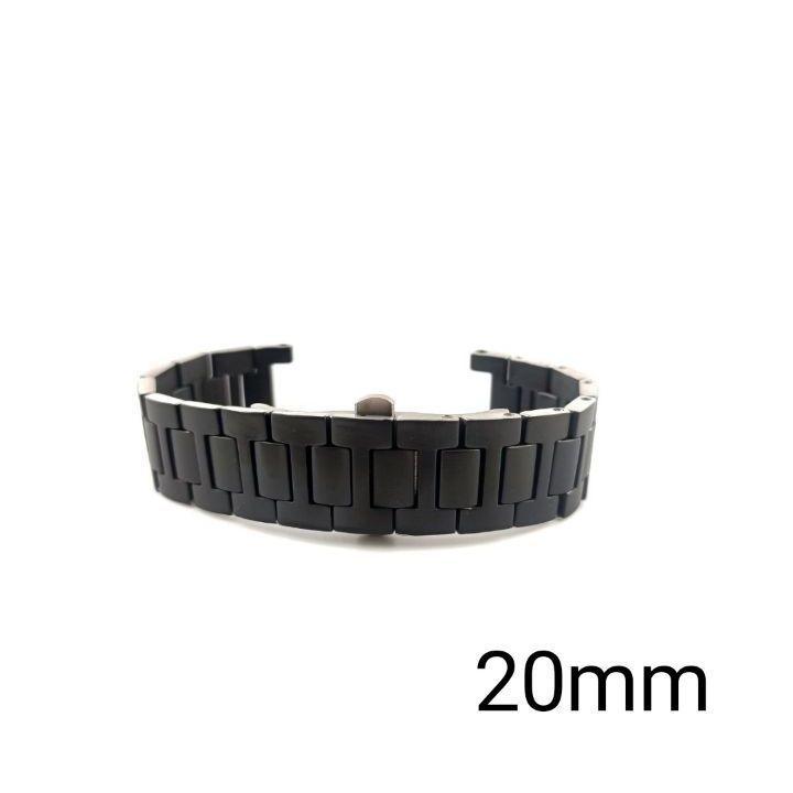 Used 20mm concave width 12mm watch concave bracelet black black [compatible] Cartier Pasha 38